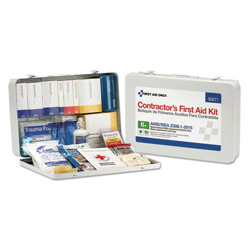 First Aid Only™ Contractor Ansi Class B First Aid Kit For 50 People, 254 Pieces, Metal Case freeshipping - TVN Wholesale